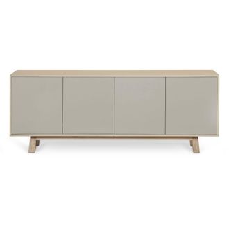 Mon Petit Meuble Fran&ccedil;ais Aparador bajo de 4 puertas l.200 cm, fresno