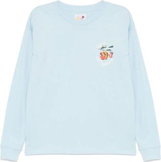 Sky High Farm T-shirt con stampa grafica - Blu