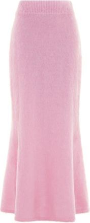 Aligne Fit & Flare Maxi Sweater Skirt in Pink at Nordstrom, Size 10