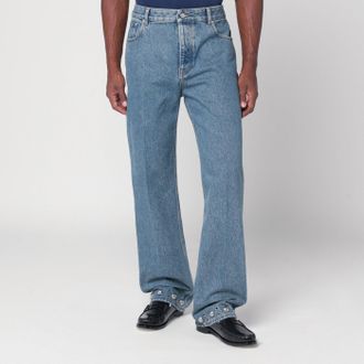 Valentino Medium blue jeans with cabochons