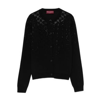 Gucci Truien & Vesten, Dames, Zwart, M, Gucci Sweaters Zwart