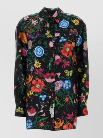 Gucci silk printed shirt