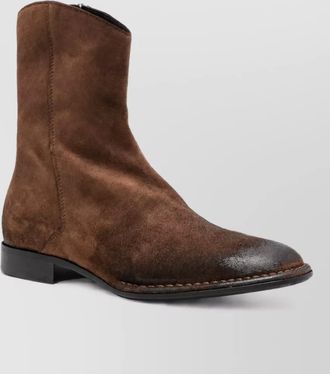 Emporio Armani leather ankle boots