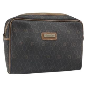 Dior Pre-owned Clutch - Dames - Pre-owned - Bruin - Maat: ONE Size Leer