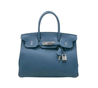 Herm&egrave;s Blue Togo Leather Birkin 30 - As New