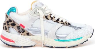 Crime London Schoenen, Dames, Veelkleurig, 40 EU, Leer, Fugitive Sneaker