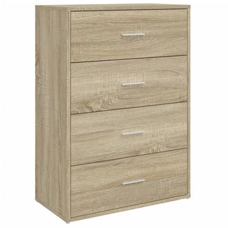 Berkfield Home Sideboard Sonoma Oak 60x31x84 cm Engineered Wood in Brown | Size: 60 x 31 x 84 cm