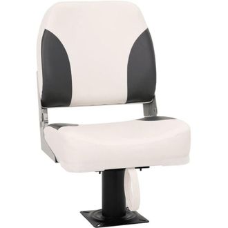 vidaXL Asiento Plegable Para Barco 1 Juego Con Respaldo Bajo Correa Fijaci&oacute;n Vidaxl