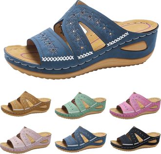 Generic Orthopedic Wedge Sandals for Women Summer Dressy 2025,Open Toe Summer Casual Fashion Lightweight Comfortable Flip Flops Beach Vacation Outdoor Walking