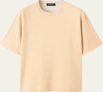 Loro Piana Mens Pichola Cotton Crewneck T-Shirt