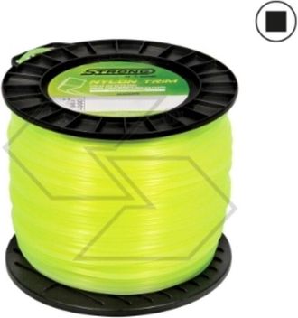 Strong Cosmetics Bobina De 2 Kg De Alambre Para Desbrozadora Strong Secci&oacute;n Cuadrada &Oslash; 3.0mm Longitud 190m