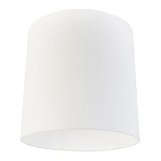 QAZQA Pantalla De L&aacute;mpara De Tela Blanca 40/40/40, - Qazqa