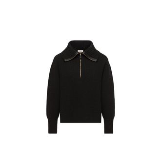 Moncler Moncler Wool & Cashmere Zip-up Sweater, Women, Black, Size: Xs