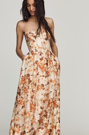 Bardot Lola Strapless Midi Dress