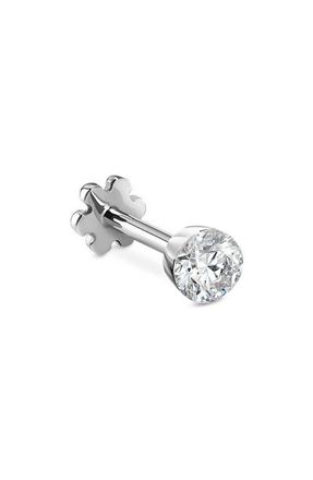 Maria Tash Invisible Diamond Threaded Stud Earring in White Gold at Nordstrom, Size 3 Mm