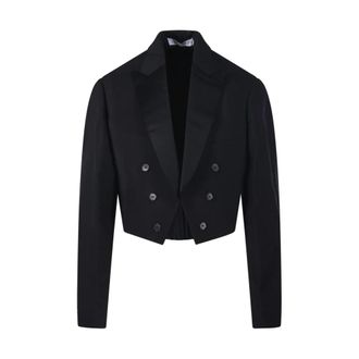 E.L.V. Denim E.L.V. Denim, Blazers, female, Black, Size: XS Oversized Pleated Tux Jacket