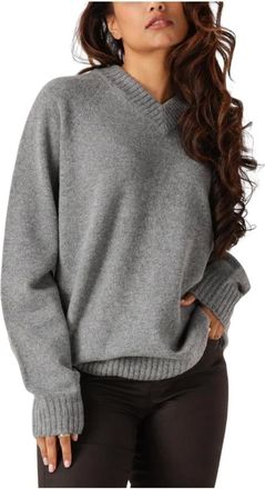 Drykorn Truien & Vesten, Heren, Grijs, M, Wol, Numir 420041 V-neck Knit