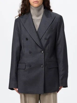Barena Blazer doppiopetto relaxed fit in misto lana con rever a lancia
