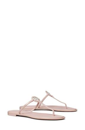 Tory Burch Mini Miller Jelly Thong Sandal in Meadowsweet /Silver at Nordstrom, Size 11