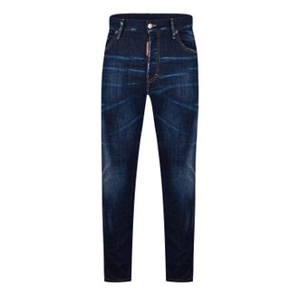 Dsquared2 Heren DSquared2 Clean Wash Skater Jeans in Blauw