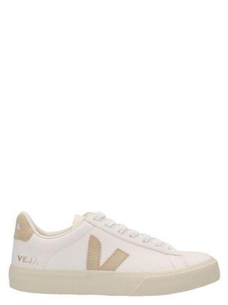Veja Beige Leather Sneakers