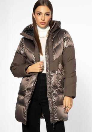 Wittchen Dames Donsjas met Capuchon, Beige