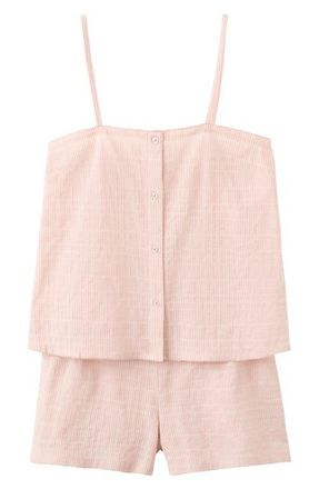 Mango Short Pajamas in Orange at Nordstrom, Size Medium