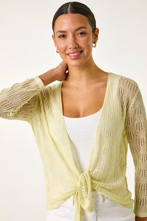 Roman Textured Light Knit Shrug