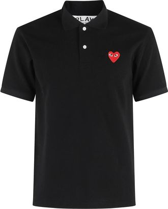 Comme Des Gar&ccedil;ons Emblem Polo - Heren - Polos - Zwart - XL - Katoen - Tops