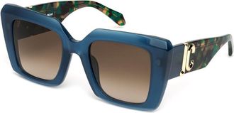 Just Cavalli SJC104 0D99 Womens Sunglasses Blue Size 51