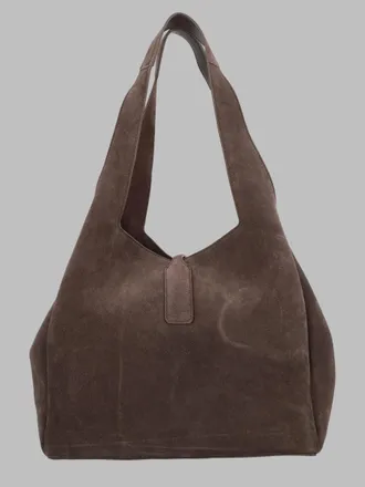 Hogan Womens Leather Shoulder Bag Trend Brown
