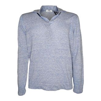 Gran Sasso Heren, Tops, Blauw, Maat: M Katoen