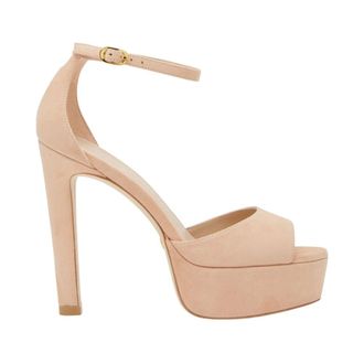 Stuart Weitzman High Heel Sandals, female, Beige, Size: 8 1/2 US Discoplatform Sandal