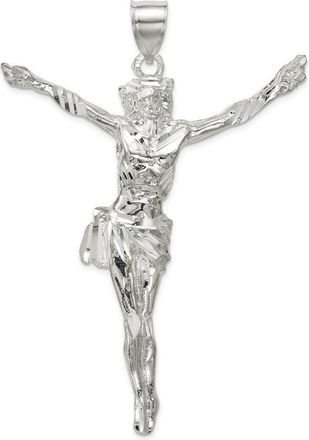 Diamond2Deal Sterling Silver Corpus (Crucified Christ) Pendant