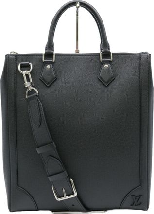 Louis Vuitton Ardoise Black Taiga Leather Leather Handbag Tote Bag (Pre-Owned)