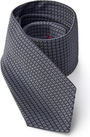 Jil Sander Klassieke Geometrische Zijden Stropdas - Heren - Stropdassen - Grijs - ONE Size - Accessoires