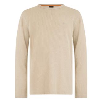 HUGO BOSS Tops, Heren, Beige, XL, Katoen, Tempesto Long-Sleeve T-Shirt