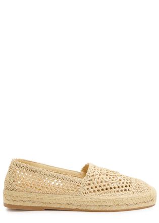 Chloé Isla Crocheted Espadrille Flats - Beige - 36 (IT36 / UK3)