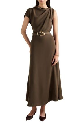 Ever New Neriah Draped Maxi Dress in Chocolate at Nordstrom, Size 12