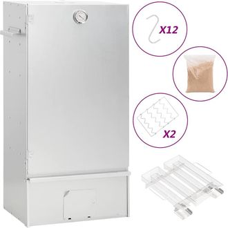 vidaXL Vidaxl - Horno Ahumador De Bbq Con Generador Humo Fr&iacute;o Acero Galvanizado