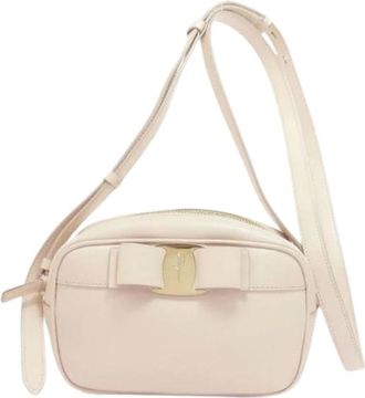 Ferragamo Pre-owned Cross Body Bags, female, Beige, Size: ONE SIZE Pre-owned Shoulder Bag