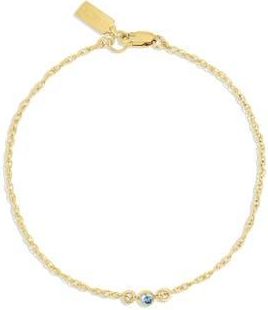 Set & Stones Something Blue Bracelet in Gold at Nordstrom, Size 7