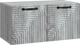 vidaXL Mueble Para Tv De Pared Gris Sonoma 59,5 X 31 X 30 Cm Vidaxl