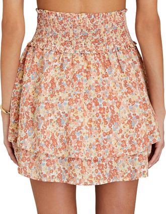 Rails Addison Smocked Mini Skirt In Multi Wildflower
