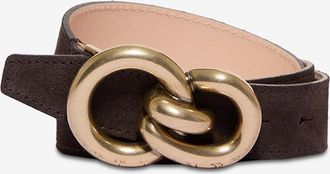 Berthille G&uuml;rtel aus Nubukleder mit knotenf&ouml;rmiger Schnalle - 30 mm