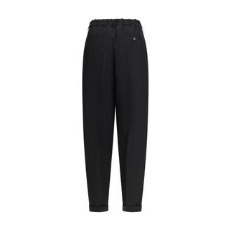 Marni Mens Black Wool Casual Pants