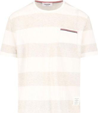 Thom Browne Rugby Stripe T-Shirt - Off-White