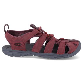 Keen Clearwater CNX Leather Leather Womens Slingbacks Sandals - Wine Red Dahlia - Size:UK 7.5