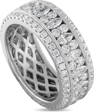 Luxury Bazaar 18K White Gold 2.72ct Diamond Ring MF-141525