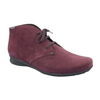 Mephisto Flossie Dames Enkellaars - Paars Nubuck - Dames - Veterlaarzen - Paars - 37 1/2 EU - Schoenen